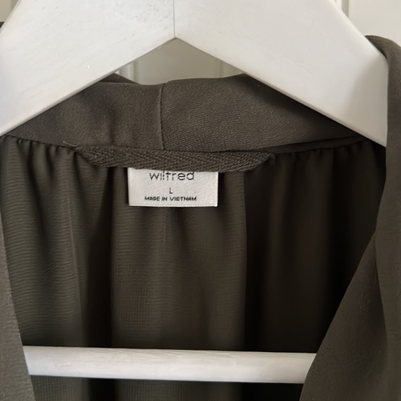 Wilfred Aritzia Olive Green Sabine Sleeveless Dress - Picture 3 of 8